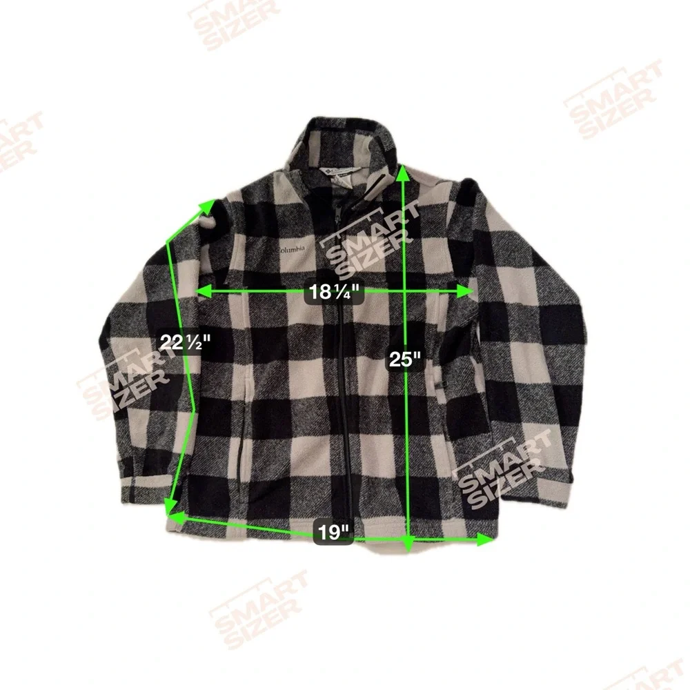 Columbia Gray and Black Checkered Jacket size‎ 14/16 youth